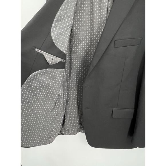 Chaps MENS SIZE 46R Black Performance Series Stretch Single Breast Two Button - Picture 8 of 12